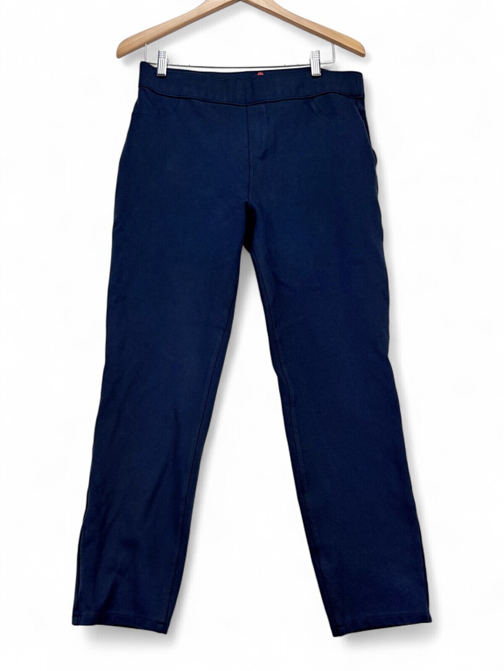 Spanx Jean-ish Jeggings XL Navy Blue Stretch Pull-On Shaping Leggings Pants